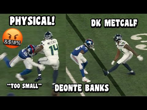 DK Metcalf Vs Deonte Banks GOT PHYSICAL!🔥 (WR Vs CB) Seahawks Vs Giants 2023 highlights