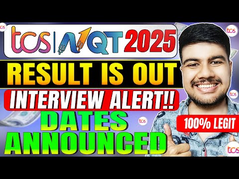 🔥TCS NQT 2025 Results OUT! Interview Dates Announced – Don’t Miss This!🔥