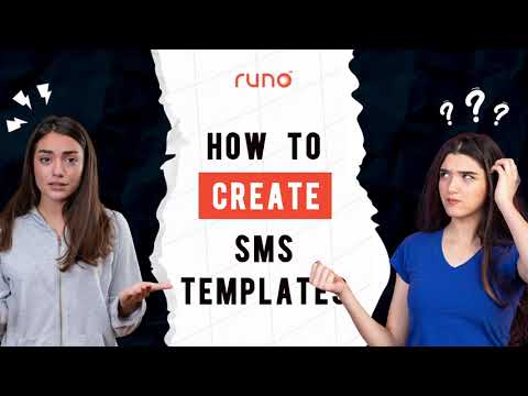 How to create SMS templates | Mobile App | Runo