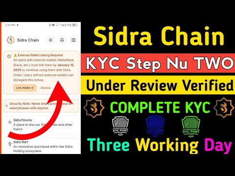 Sidra Chain Kyc Verification | Sidra Chain App Login Problem | Sidra Chain Ki Kyc Kaise Kare | Sidra