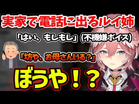 【ホロライブ】電話に出るのが嫌すぎて不機嫌になっていたら、ショタだと思われるルイ姉 【切り抜き 鷹嶺ルイ holoX Minecraft】