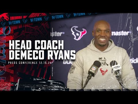 DeMeco Ryans speaks to media following Week 15 win over Dolphins