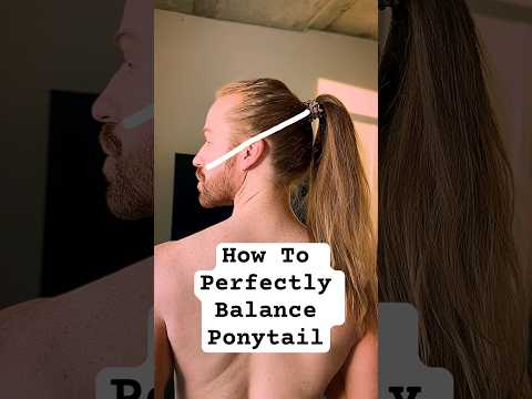 How to create a perfectly balanced ponytail in less than a minute #hairstyle #ponytail #hairtutorial