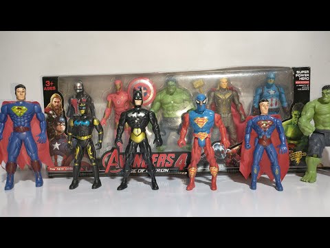 AVENGERS TOYS/Action Figure/Unboxing/Cheap Price/Ironman, Batman, Spiderman, Hulk/Toys/ASMR