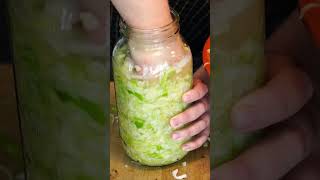 Fermented Sauerkraut Tutorial in Less Than One Minute