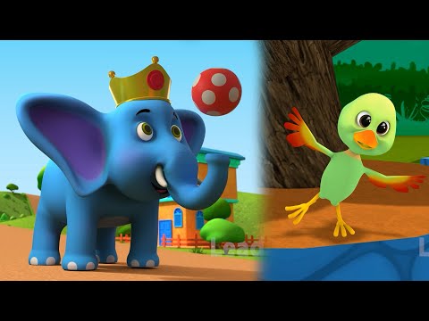 Hathi Raja & Main Tota Main Tota - हाथी राजा और मैं तोता मैं तोता | Kids Rhymes For Kids | Poems