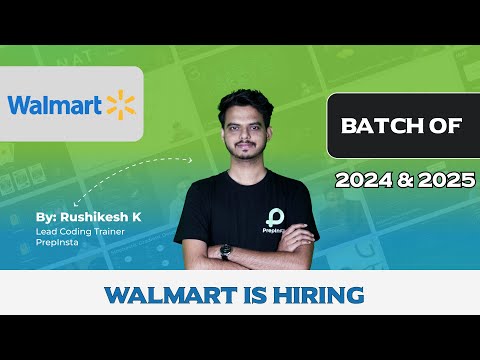 Walmart Sparkathon Challenge for 2024 & 2025 Batch Passouts