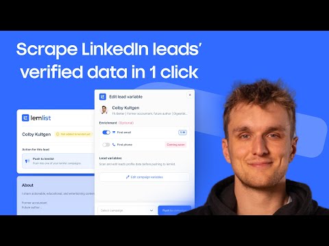 Scrape LinkedIn leads' verified data in 1 click