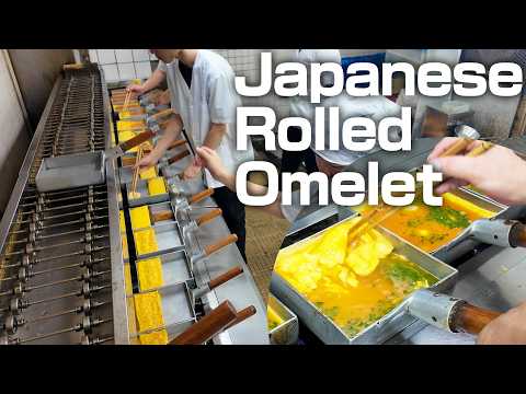 【Traditional Japanese Rolled Omelet for 100 years】How to make  Japanese rolled omelet (Tokyo )