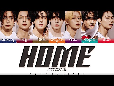 ENHYPEN (엔하이픈) - 'HOME' (Galaxy [Fanmade] OST) Lyrics [Color Coded_Eng]