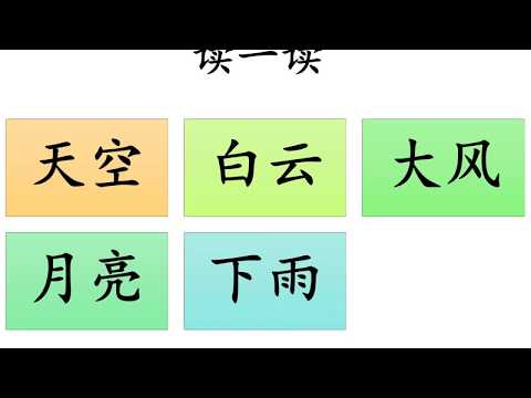 学前教育班 Preschool | 主题教学 Theme：自然篇之天空 Natural | 学习中文 Learning Chinese