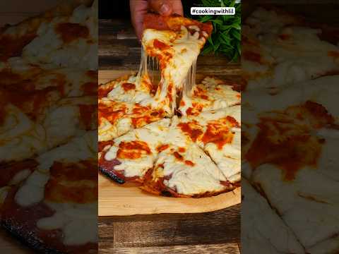 ASMR Quickest Crunchy Tortilla Pizza #shorts