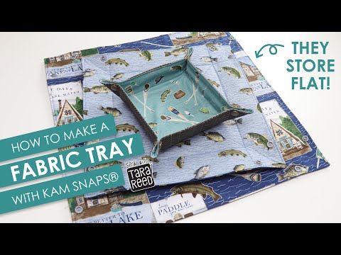 How to Make a Fabric Tray with Snaps