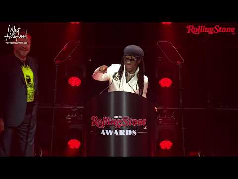 Nile Rodgers accepts The Global Icon Award, supported by Visit West Hollywood