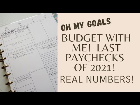 BUDGET WITH ME - Last Paychecks of 2021 | REAL NUMBERS! | Planning Ahead for January’s Expenses