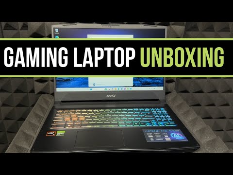 MSI Katana A15 AI 15.6-in Gaming Laptop, AMD Ryzen 9 8945HS - 16GB RAM, 1TB SSD, 8GB NVIDIA Unboxing