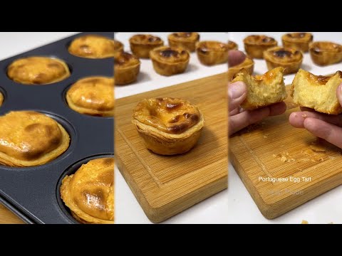 EGG TART | Portuguese Style Flaky Egg Tart Recipe