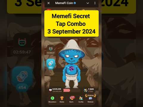 Memefi Secret Tap Combo 3 September 2024 #memefi #dailycombo