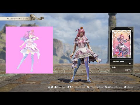 SoulCalibur 6; Himemori Luna (Hololive) custom character video guide by Zeno XC