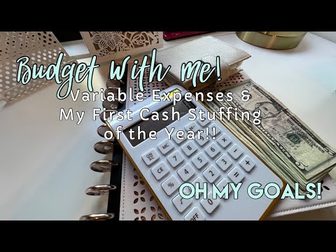 Variable Expenses & STUFFING CASH ENVELOPES! I’m Back In It! | Budget With Me | Oh My Goals