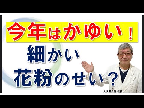 今年の花粉飛散の特徴は？細かい花粉でかゆい？いつまで続く？大久保公裕先生がやさしく解説