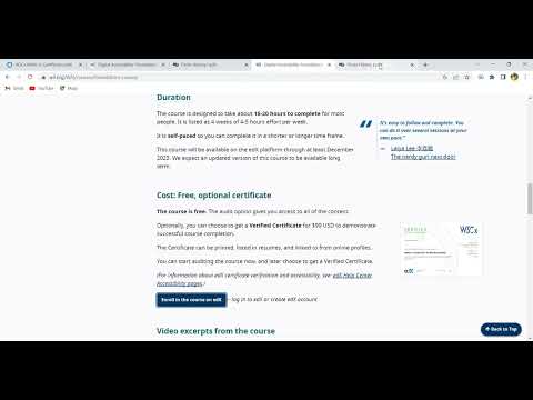 Digital Accessibility Foundations Free Online Course| Certification  |Web Accessibility  |PART 3