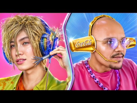 Troom Troom Old Videos: Rich vs Broke vs Giga Rich Student! Funny Challenges by Oki Toki