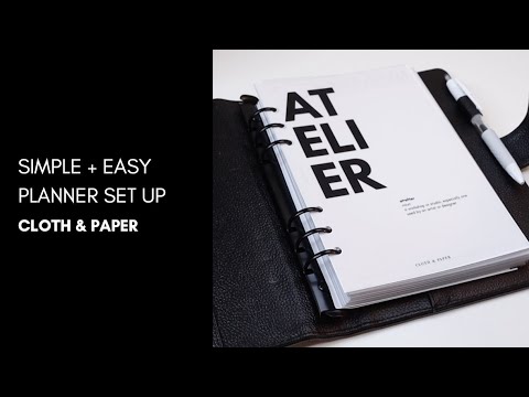 Planning For Beginners! Setting Up a Planner MADE EASY  | Cloth & Paper