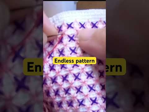 Endless pattern #yumikosakuraembroidery #shorts #embroidery #tutorial #crafts