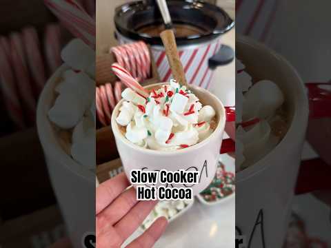 Slow Cooker Hot Cocoa Recipe #Shorts #HotCocoa #HotChocolate #HotCocoaRecipe