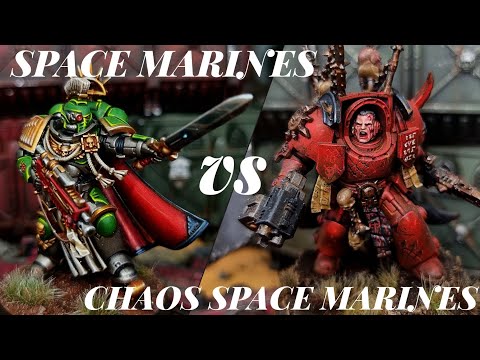 Spaces Marines VS Chaos Space Marines. New Pariah Nexus Mission. Warhammer 40k Battle Report.