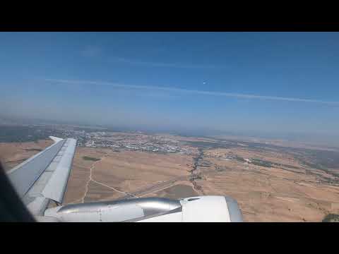 伊比利航空起飛與降落、馬德里到畢爾包。taking off and landing、Window view and engine sound、Iberia、Airbus A320