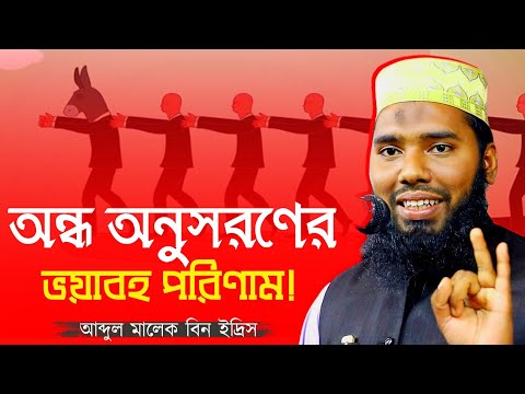 অন্ধ অনুসরণ (تقليد)  এর ভয়াবহ পরিণতি! আব্দুল মালেক বিন ইদ্রিস Abdul Malek Bin Idres #bestwaz #2024