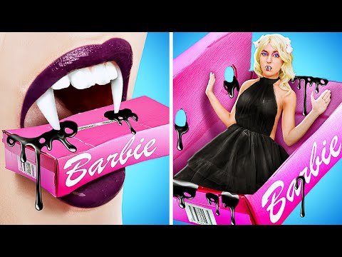 Surprising Ken With My FANGS! 🖤 *Barbie to Vampire Makeover* La La Life Emoji