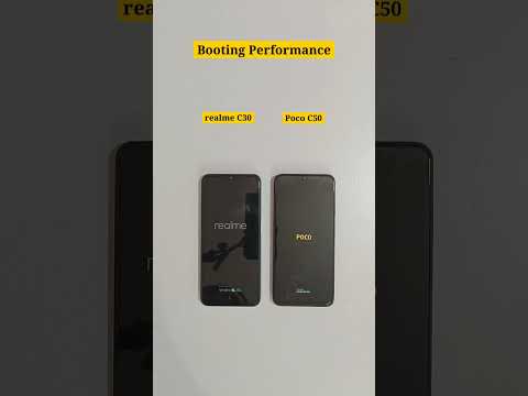 realme C30 vs Poco C50 Booting Test Comparison #shorts #viral #youtubeshorts #youtubeshorts