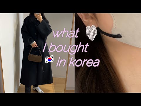 ENG ) KOREA HAUL - what i bought during solo trip in seoul, shopping clothing vlog travel food south