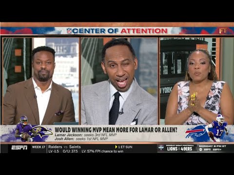 FIRST TAKE | Who would benefit more from winning MVP: Lamar Jackson or Josh Allen? - Stephen A