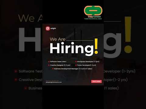 Esight hiring For multiple roles