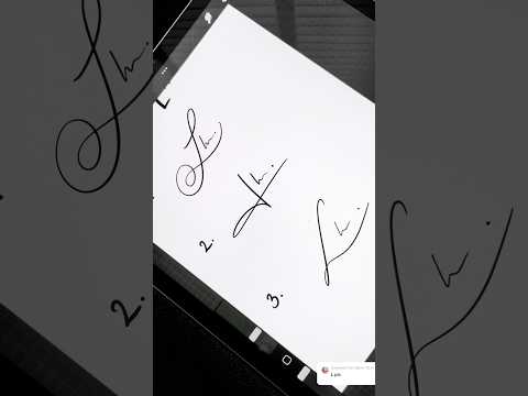 Signature Style Ideas | Letter “L” #howto #create #digitalart #logo #signature #easy