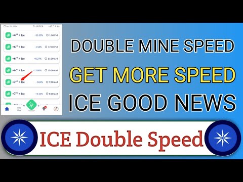 ice network new update || ice network double mining speed || increased mining speed || without Refr