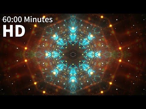 60:00 Minutes HD Kaleidoscope video Background VJ Looped Animation | Free Version Footage