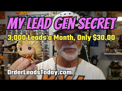 MY LEAD GEN SECRET: 3,000 Leads, Get Sales, Only $30 Month!