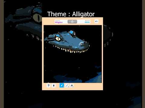 🐊Alligator Drawing in Roblox Speed Draw - Painting Art Challenge #roblox #art #drawing #painting