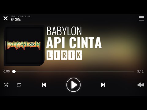 Babylon - Api Cinta [Lirik]