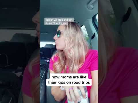 How moms are like their kids on road trips #shorts