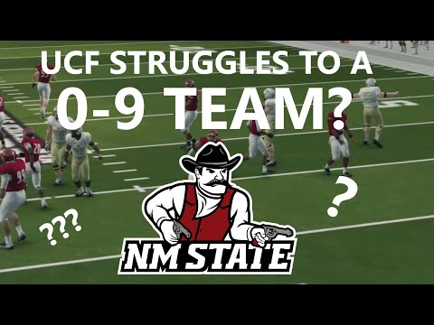 UCF STRUGGLES TO 0-9 NEW MEXICO STATE? NCAA 14 Road To Glory Series S3E6