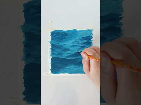 deep blue water #oceanpainting #painting #acrylic