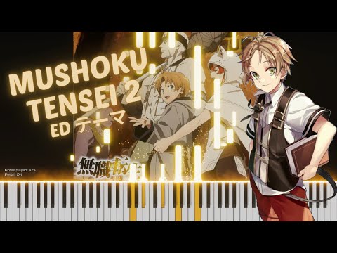 Mushoku Tensei Jobless Reincarnation S2 ED Piano「Kaze to iku michi」Synthesia Tutorial