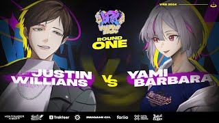 【#VRB2024】VIRTUAL RAP BATTLE 2024 - ROUND 1 ARENA 1 @justinwillians VS @YamiBarbara