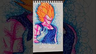 How To Draw Vegeta From Dragonball | #shorts #howtodrawanime #dragonball #vegeta #animedrawing